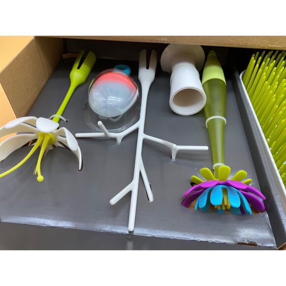 Boon Feeding Starter Bundle Baby Grass Rack BPA Free Bottle Accessories Set - Picture 4 of 5